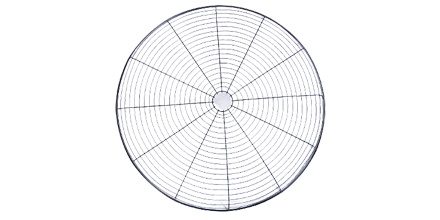 metal axial flow fan blade